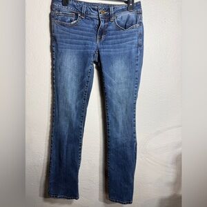 American eagle Kick Boot Jeans Women’s Size 2 Medium Wash Stretch Bootcut AE